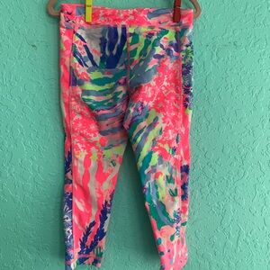 Lilly Pulitzer Colorful Kids Leggings girls 2/3 XS resort beach summer preppy